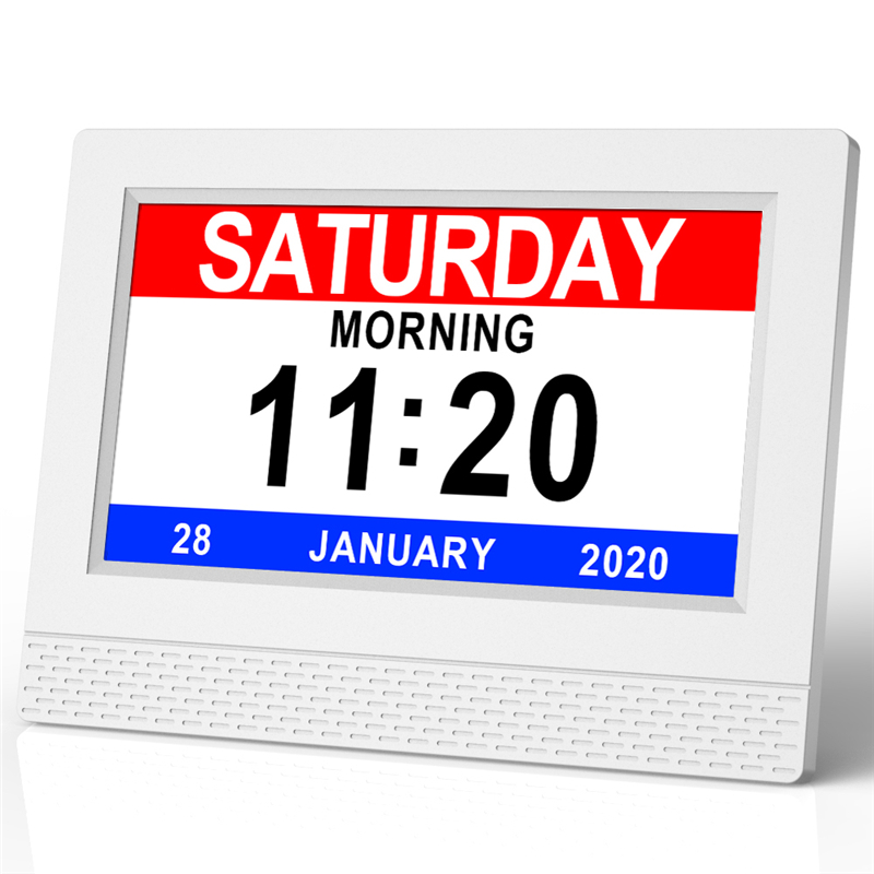 7inch Digital calendar day clock for Impaired