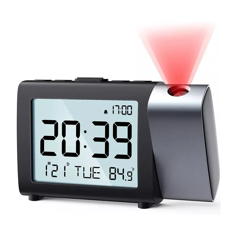 LCD AAA Battery Projector Alarm Clock
